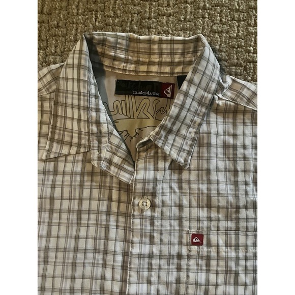 Quicksilver Boys XL 7x Short Sleeve Button Up Shirt - Picture 1 of 14
